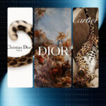 پک 3 عددی پوستر برند دیور DIOR