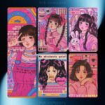 پک پوستر 5 عددی pink girl